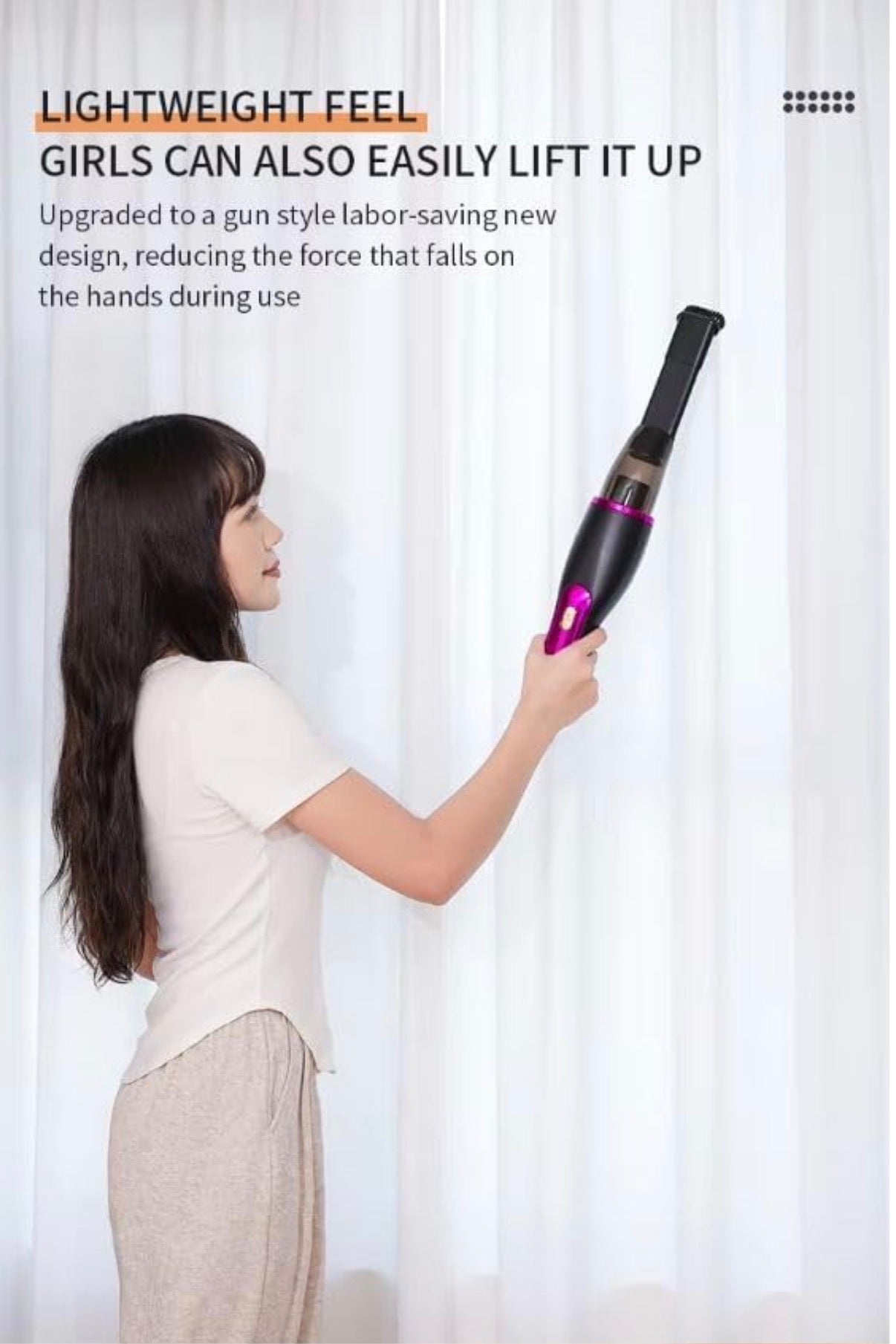 Fshesë HIYORI 100W 3-ne-1 Pa Tela me Drita LED