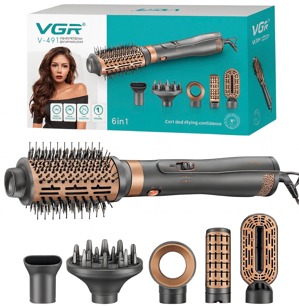 Styler Flokësh 6-në-1 