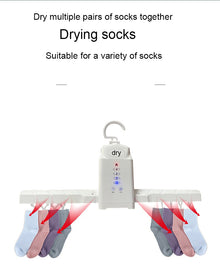 Foldable Clothes Dryer with Electric Shoe Drying Rack & Heater Hangers