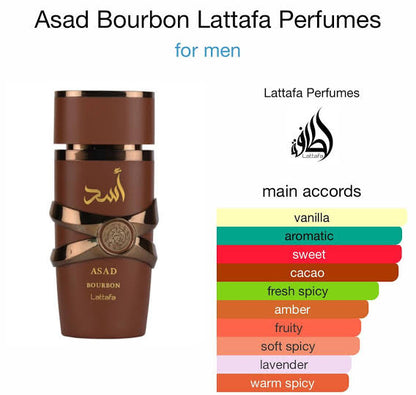 Eau de Parfum Lattafa Asad Bourbon, 100 ml