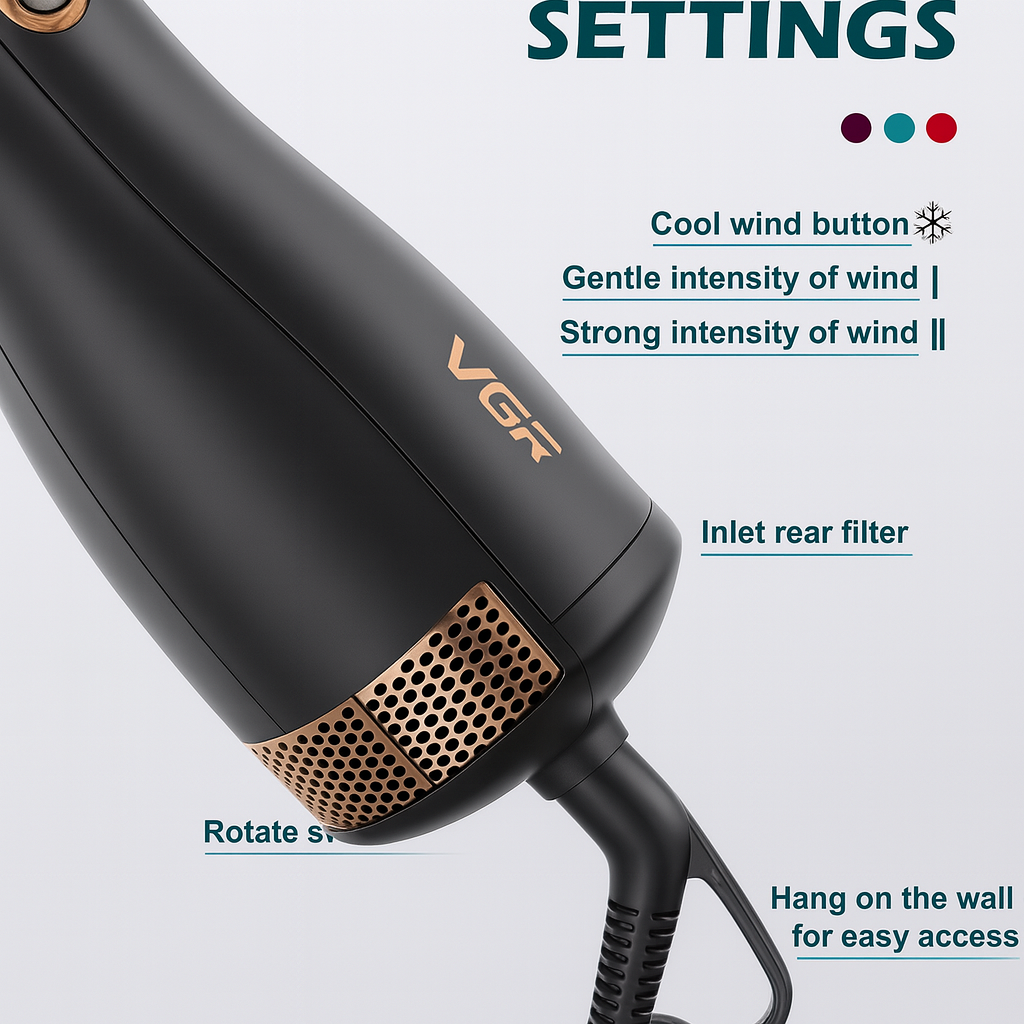 Styler Flokësh 6-në-1 