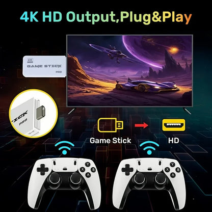 Video Game Console - 4K , 2.4G Wireless Controller,20,000+ Games