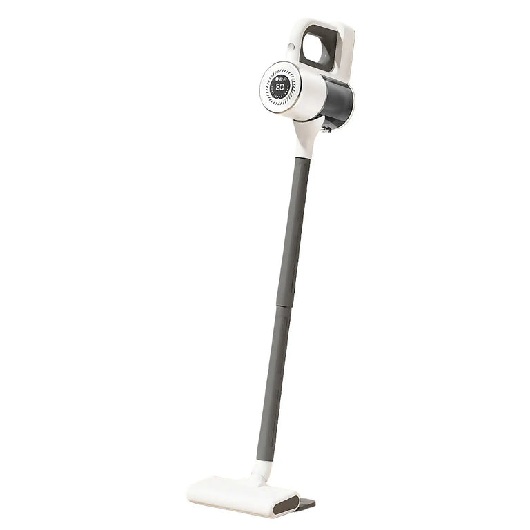 Cordless vacuum cleaner with suction and mopping function. 3 power levels and 4 nozzles.Color: White