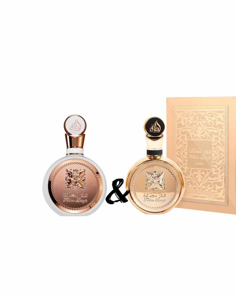 SET Lattafa Fakhar Gold & Lattafa Fakhar Rose, 100ml x2