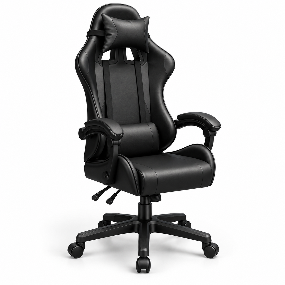 Karrige gaming e zezë me jastëkë – 38-3AA-Karrige gaming e zezë me jastëkë – 38-3AA