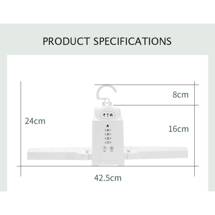 Foldable Clothes Dryer with Electric Shoe Drying Rack & Heater Hangers