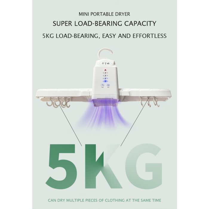 Foldable Clothes Dryer with Electric Shoe Drying Rack & Heater Hangers