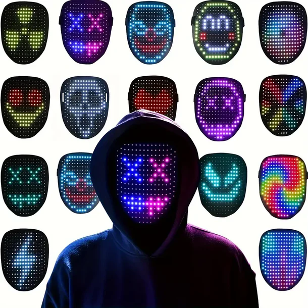 LED Mask with Animations-LED Mask with Animations