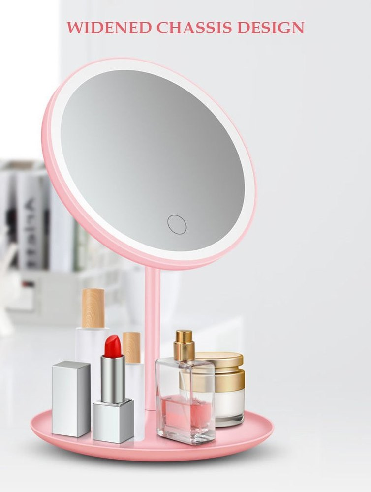 Pasqyrë Make Up me LED dhe Mbajtëse Aksesionesh-Pasqyrë Make Up me LED dhe Mbajtëse Aksesionesh