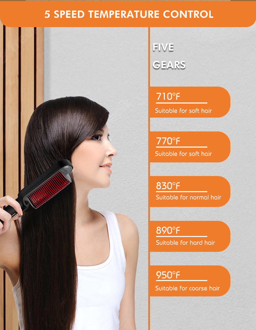 Raf Hair Straightener Brush-Raf Hair Straightener Brush
