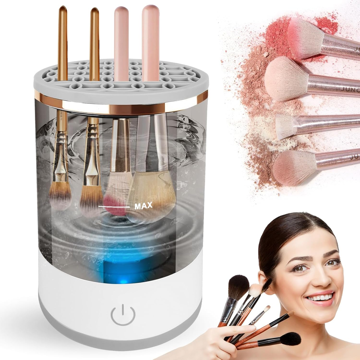 Pastro brushat e make-up-it për disa sekonda-Pastro brushat e make-up-it për disa sekonda