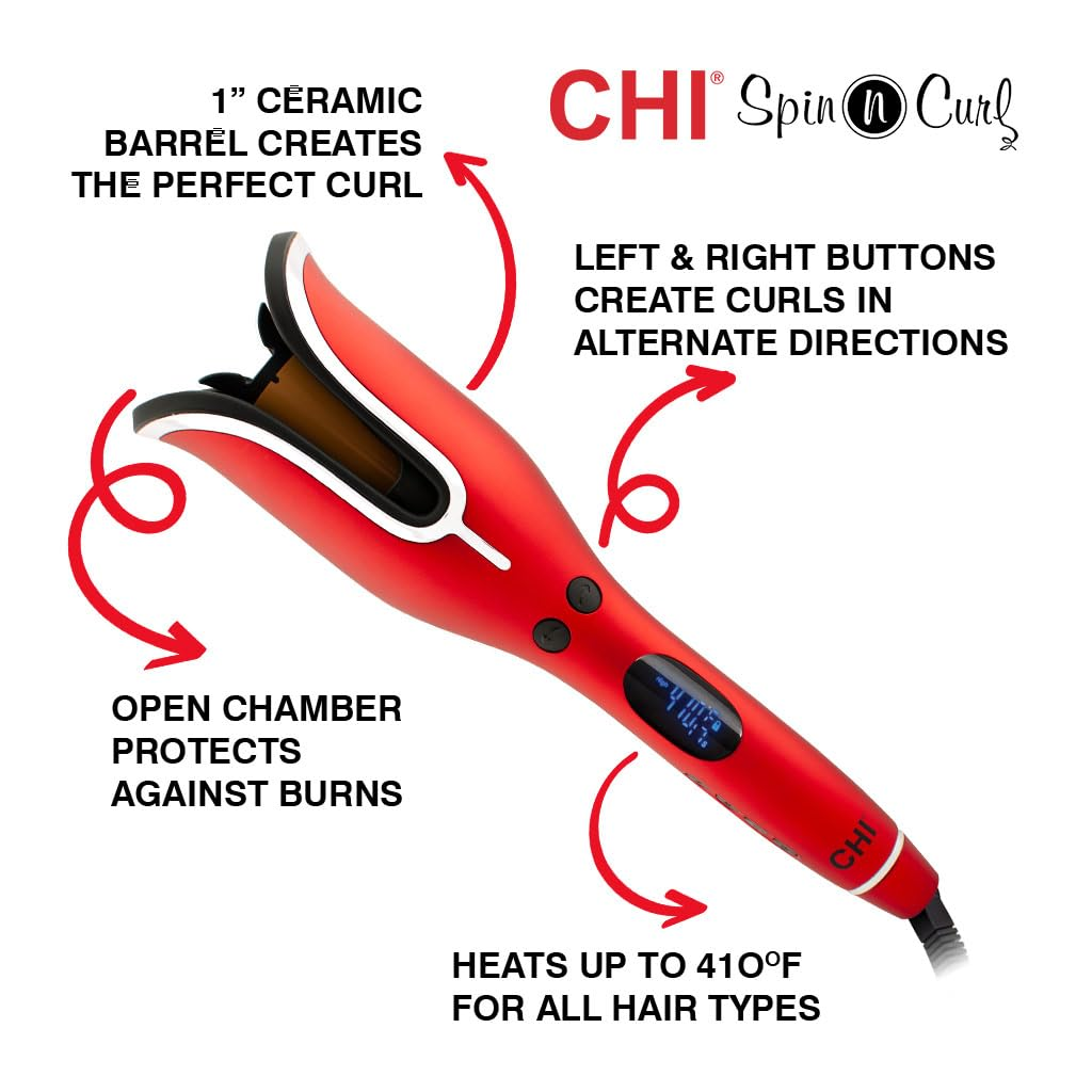 spin n curl rotating curler-spin n curl rotating curler