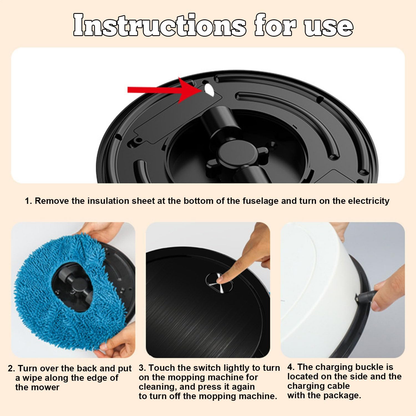 Robot Mop, Quiet Smart Mopping Robot