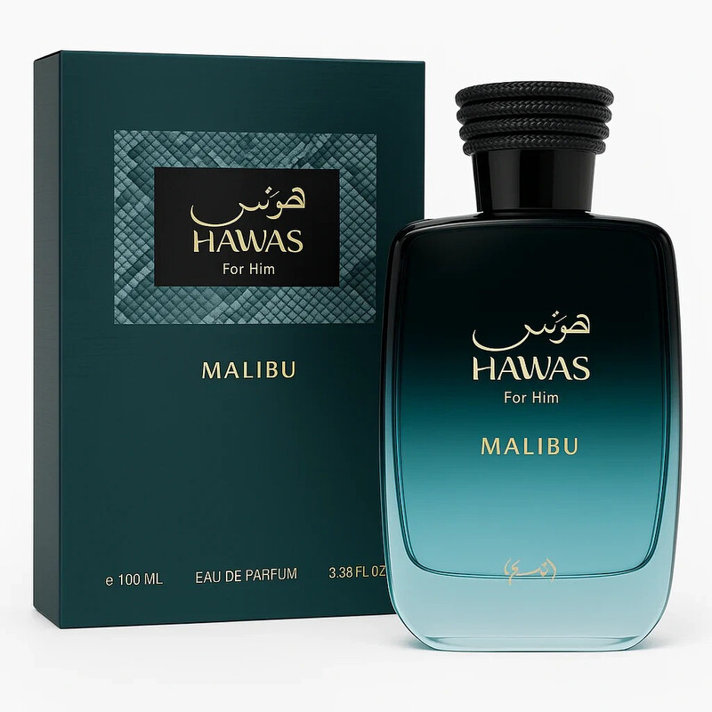 Eau de Parfum Rasasi Hawas Malibu For Him, 100ml-Eau de Parfum Rasasi Hawas Malibu For Him, 100ml